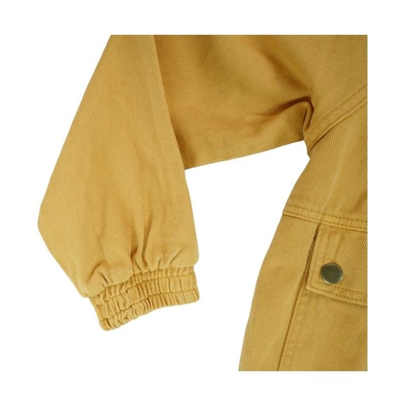 NWT Women's Forever 21 Hooded Denim Jacket Size Small S Long Sleeve Button Down‎ - Picture 4 of 6